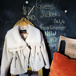 NWOT Guess Faux Leather Jacket